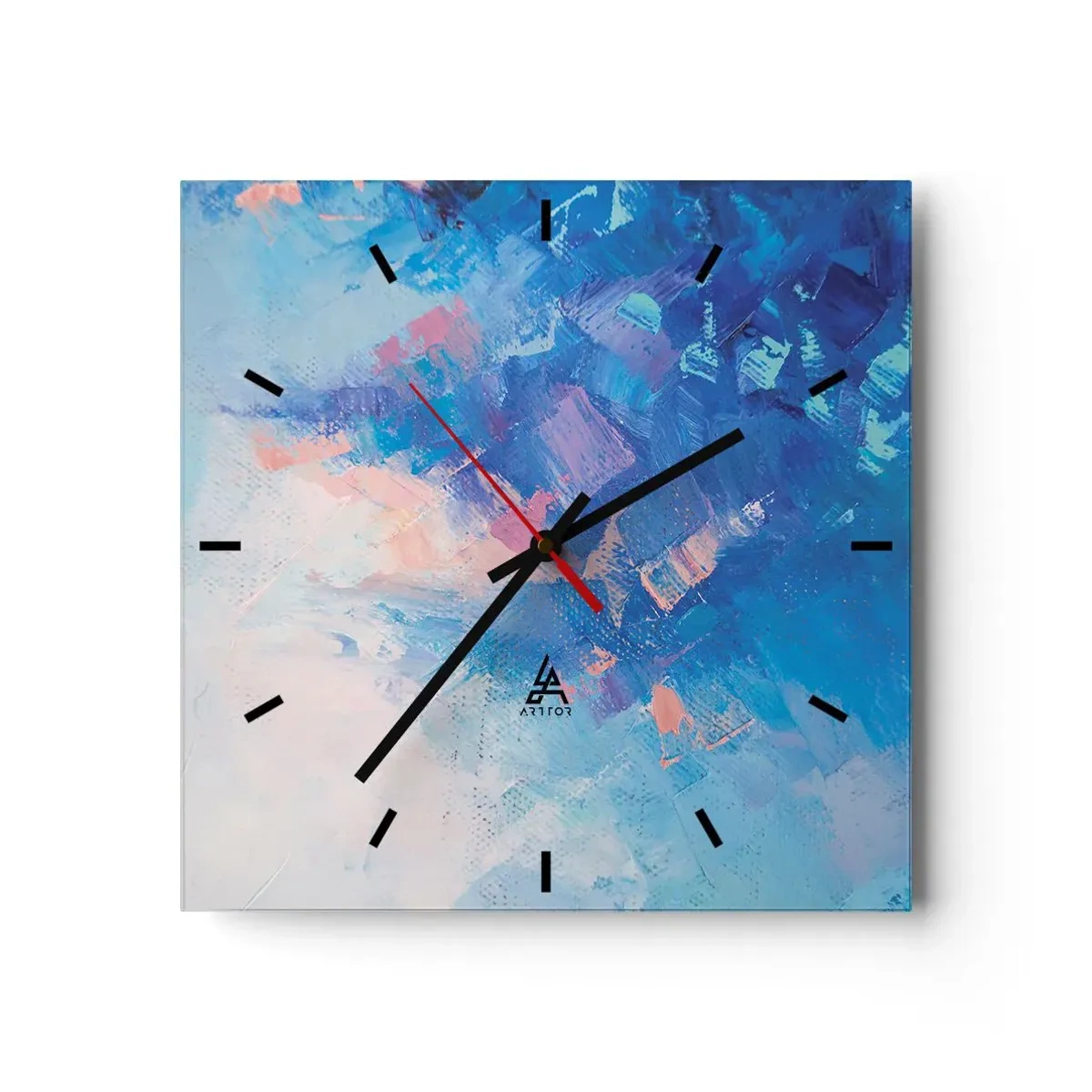 Falióra, Óra - Téli absztrakció - 30x30 cm