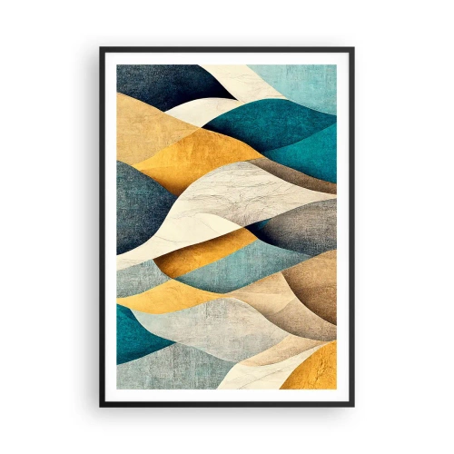 Poszter fehér keretben - Ritmus és hullámzás - 70x100 cm