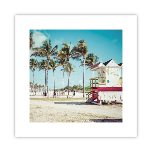 Poszter - Gyönyörű nap vár rád - 30x30 cm