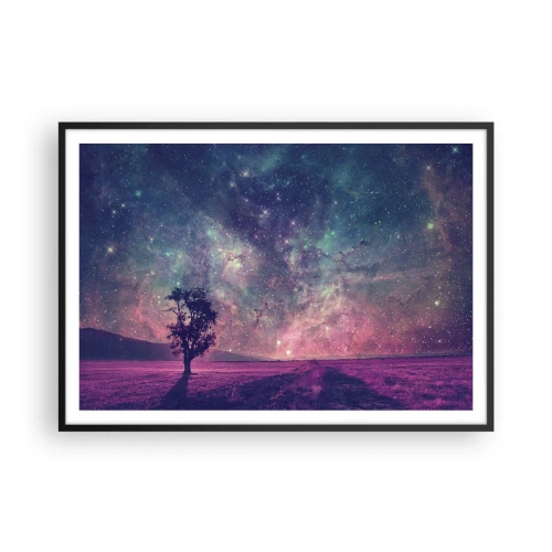 Poszter fehér keretben - Varázslatos ég alatt - 100x70 cm