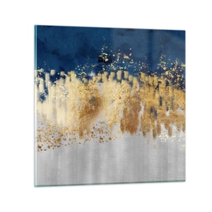 Üveg kép - Modern kompozíció csillogással - 50x50 cm
