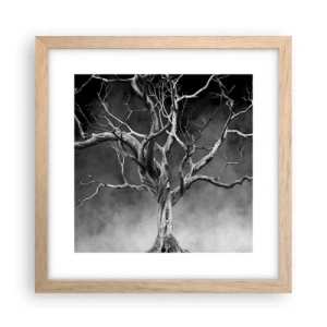 Poszter világos tölgy keretben - Ősi és szent - 30x30 cm