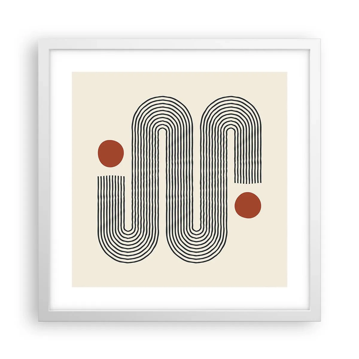 Poszter fekete keretben - Elejétől végéig - 40x40 cm