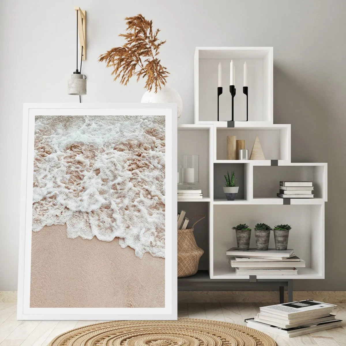 Poszter fekete keretben - Mindjárt jövök. - 30x40 cm