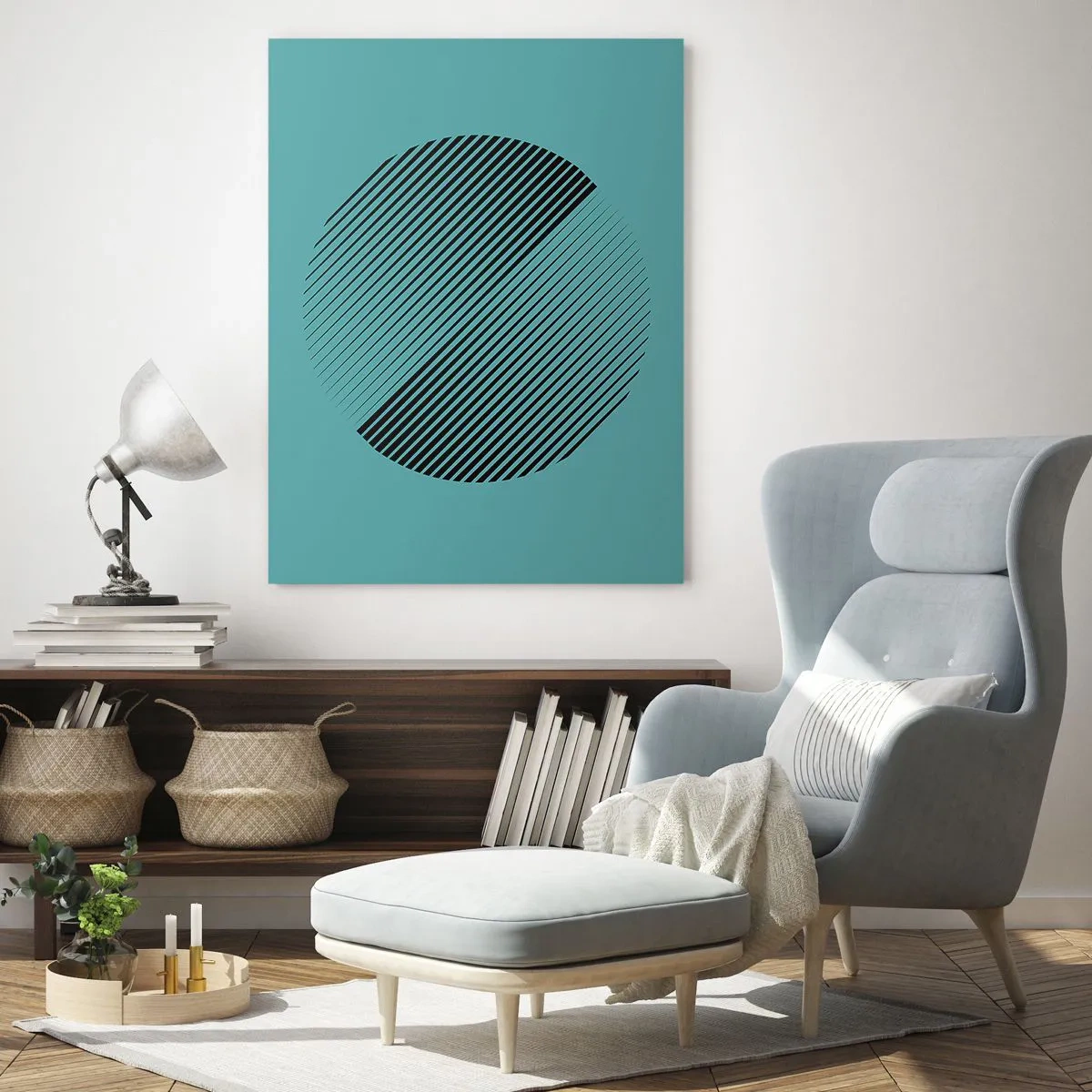 Üveg kép - A kör - egy geometriai variáció - 50x70 cm