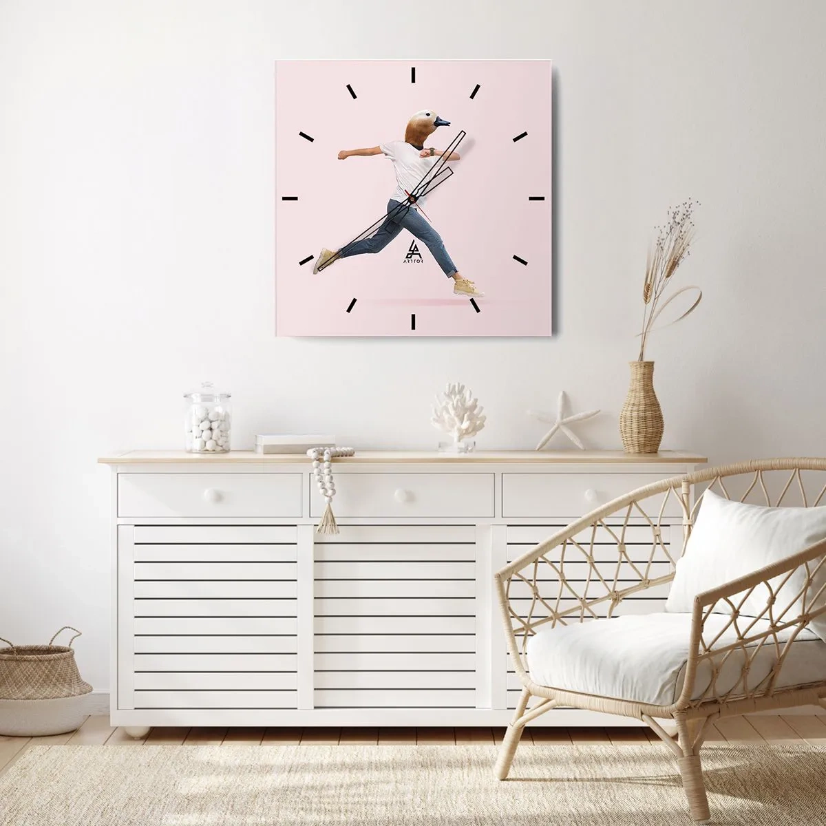 Falióra, Óra - Egy csipetnyi abszurditás - 30x30 cm