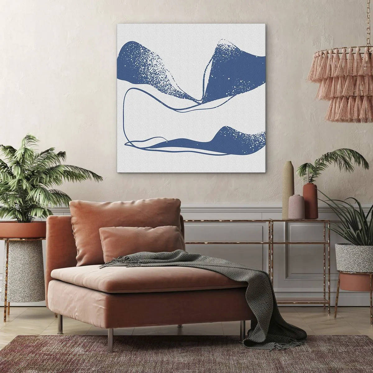 Vászonkép - Szárnyas absztrakció - 40x40 cm