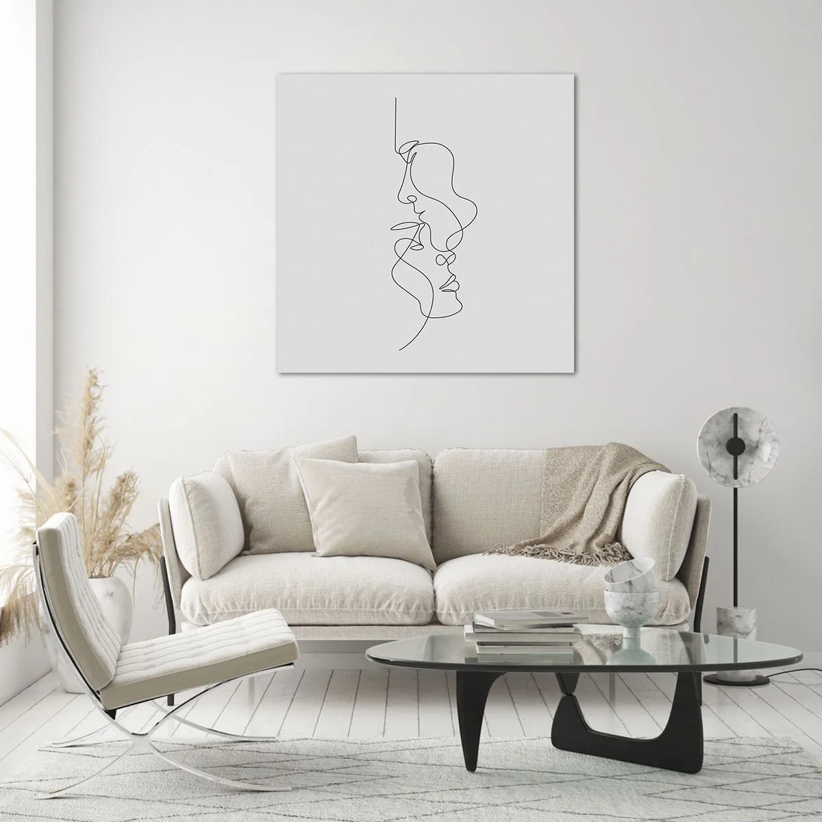 Üveg kép - Gyászos sóvárgás - 60x60 cm