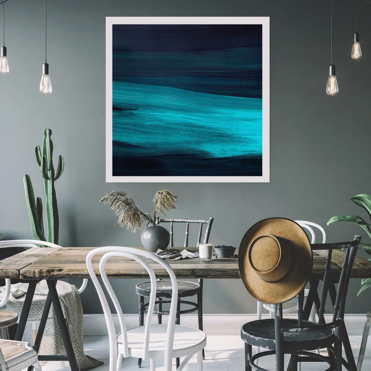 Poszter - Ússz az árral - 40x40 cm