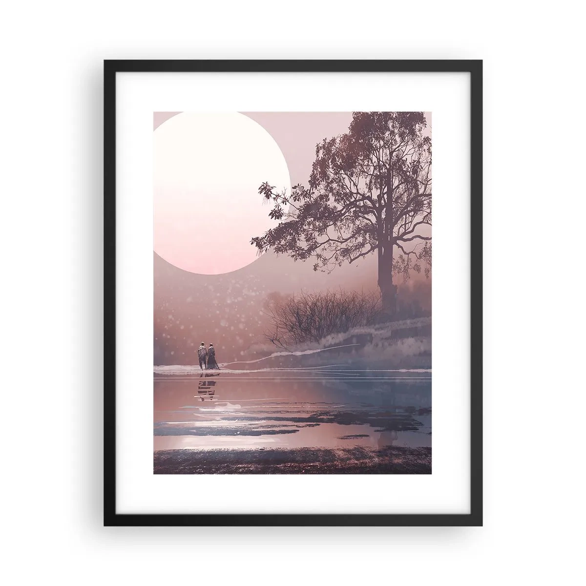 Poszter fehér keretben - Éjszakai csodák - 40x50 cm