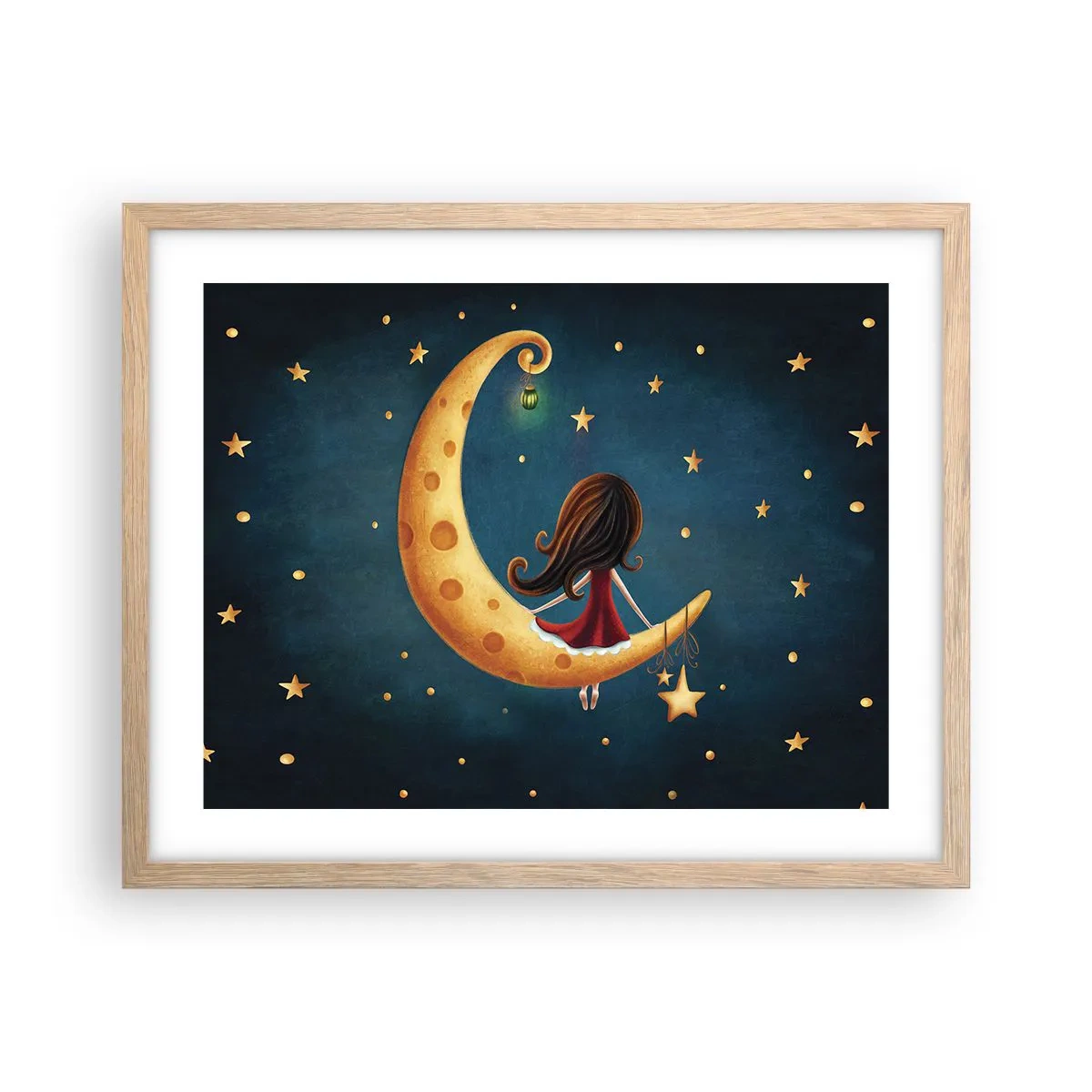 Poszter világos tölgy keretben - Egyszer volt… - 50x40 cm