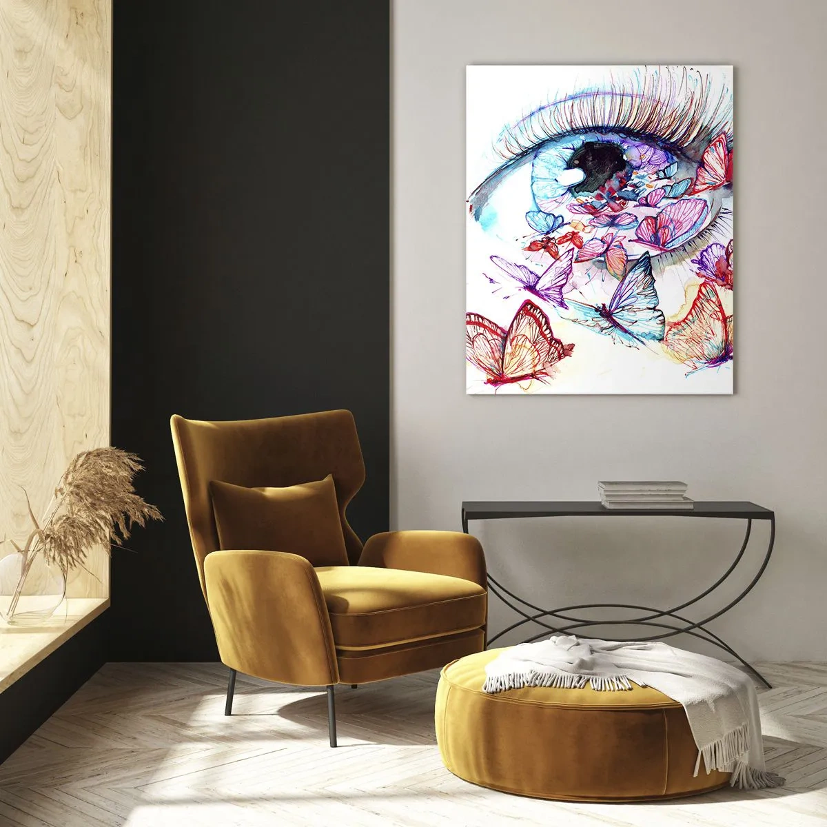 Üveg kép - Mesebeli szemek varázsa - 70x100 cm