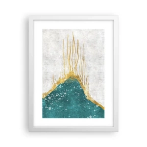 Poszter fekete keretben - Aranyló dagály - 30x40 cm