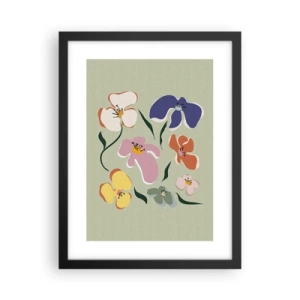 Poszter fehér keretben - Árvácskák egy testvérnek - 30x40 cm