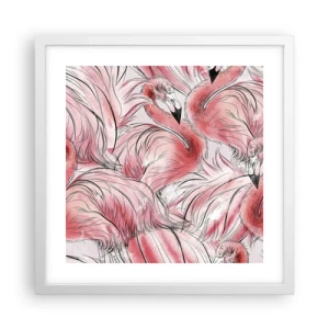 Poszter fekete keretben - Madári  corps de ballet - 40x40 cm