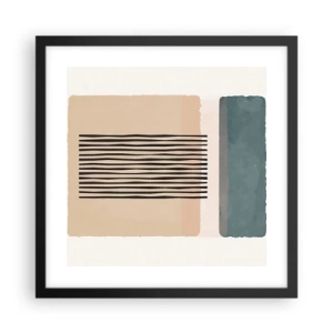 Poszter fehér keretben - Minden rendben - 40x40 cm