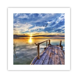 Poszter - Megnyugszik a szél - 40x40 cm