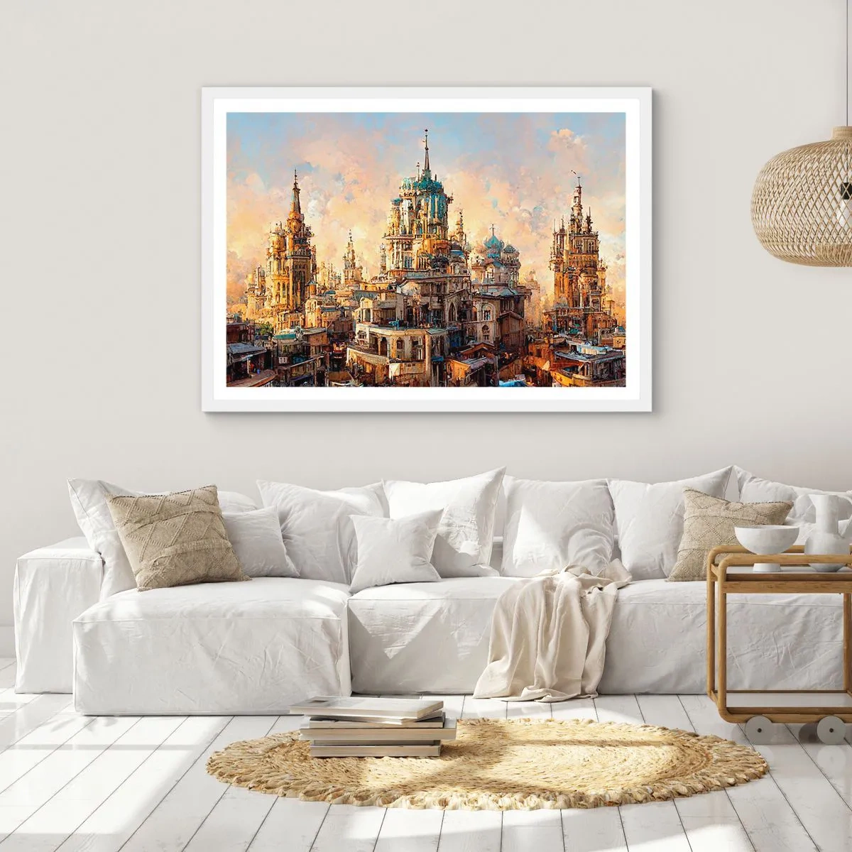 Poszter fekete keretben - A városok városa - 100x70 cm