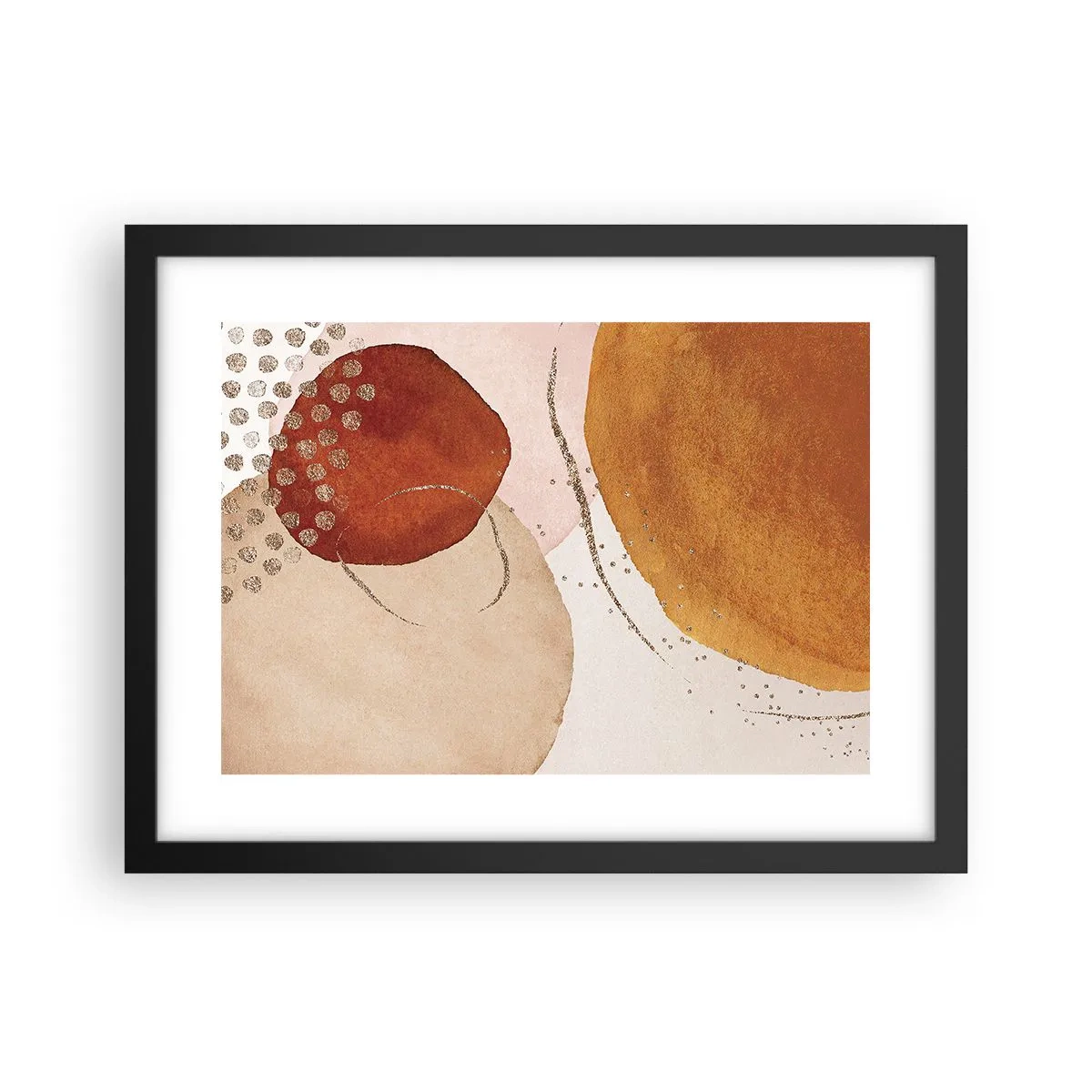 Poszter fehér keretben - Gömbölyűség és mozgás - 40x30 cm