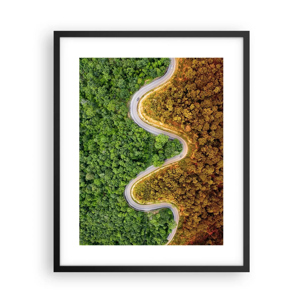 Poszter fehér keretben - Határok és áttörések - 40x50 cm