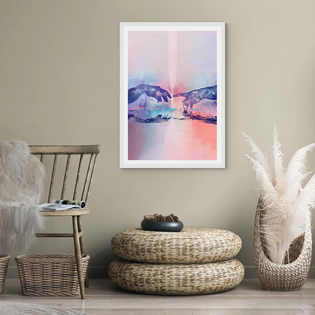 Poszter fekete keretben - Az élet isteni szikrája - 61x91 cm