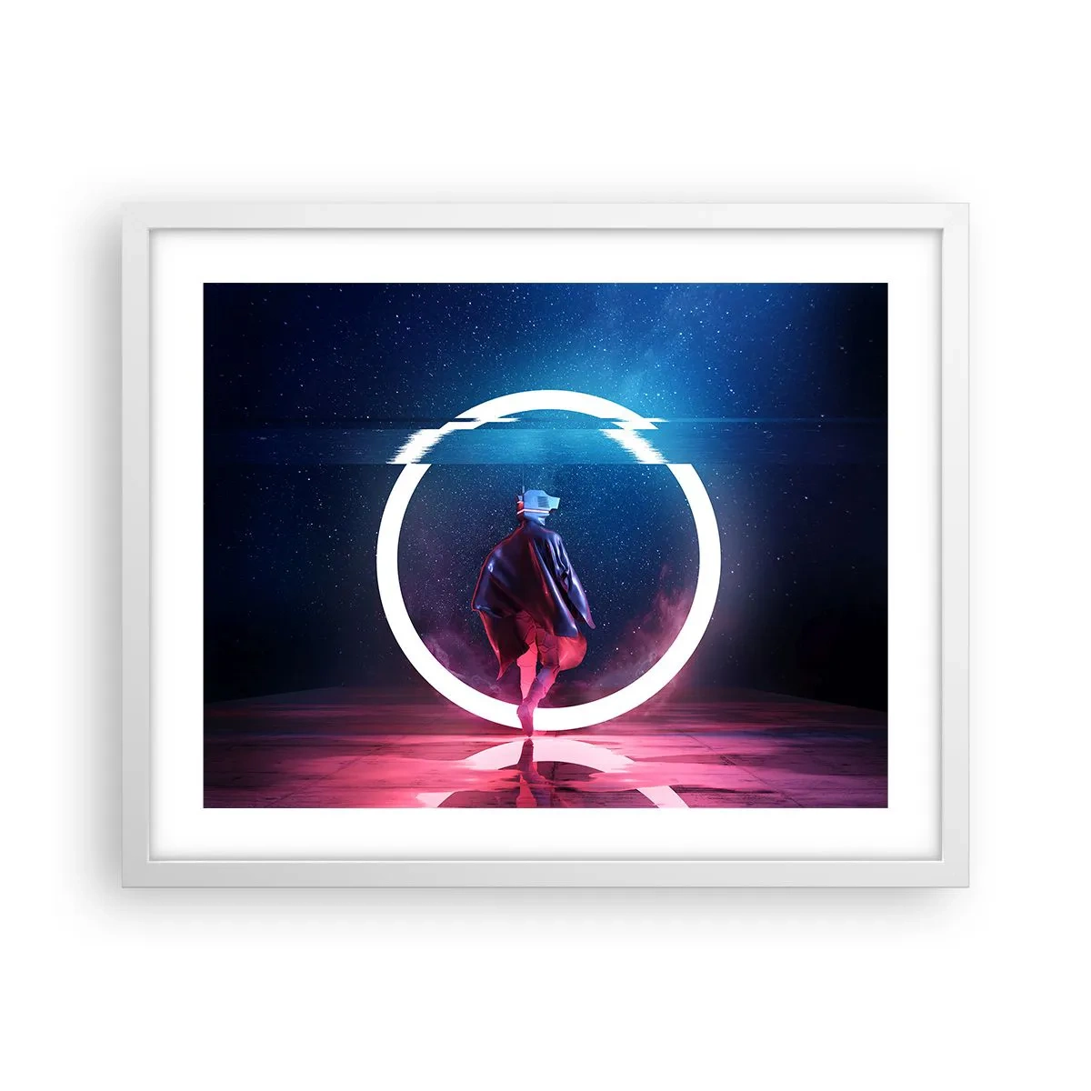 Poszter fekete keretben - Világok között - 50x40 cm