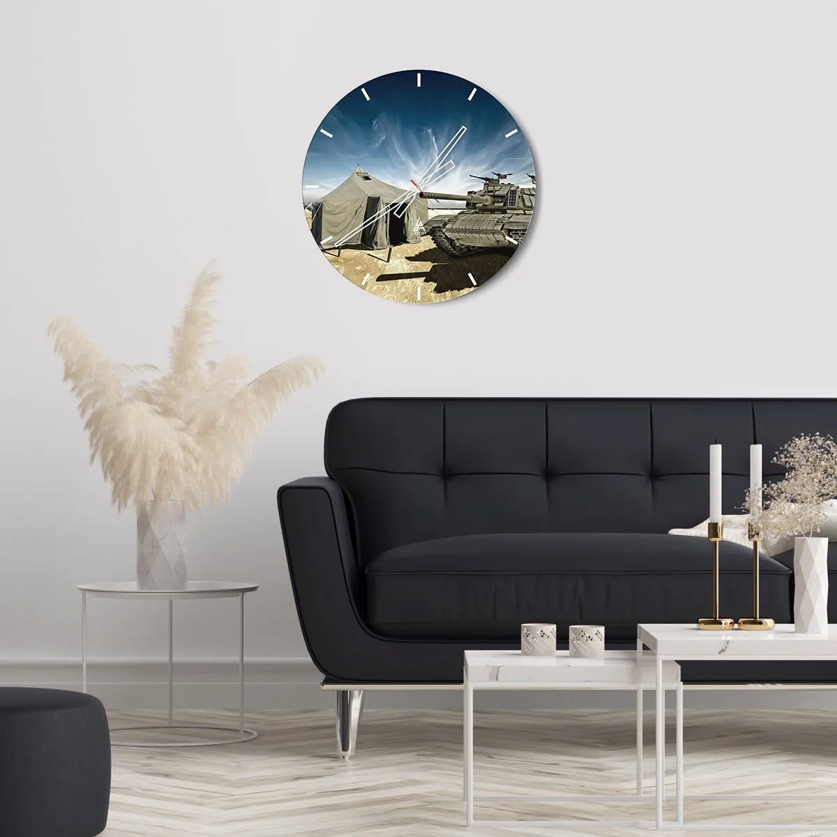 Falióra, Óra - Katonai álom - 40x40 cm