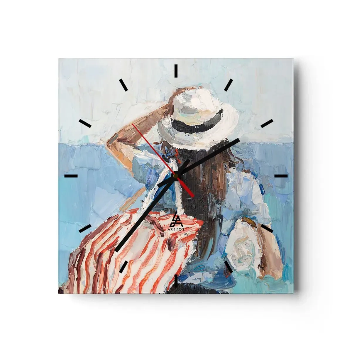 Falióra, Óra - Üdvözöljük a nyaraláson - 30x30 cm