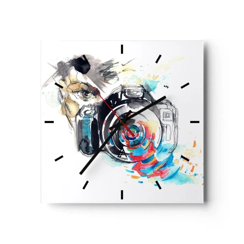 Falióra, Óra - A lencse szemében - 40x40 cm