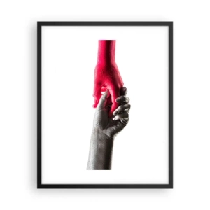 Poszter fehér keretben - Együtt, bár mások - 40x50 cm