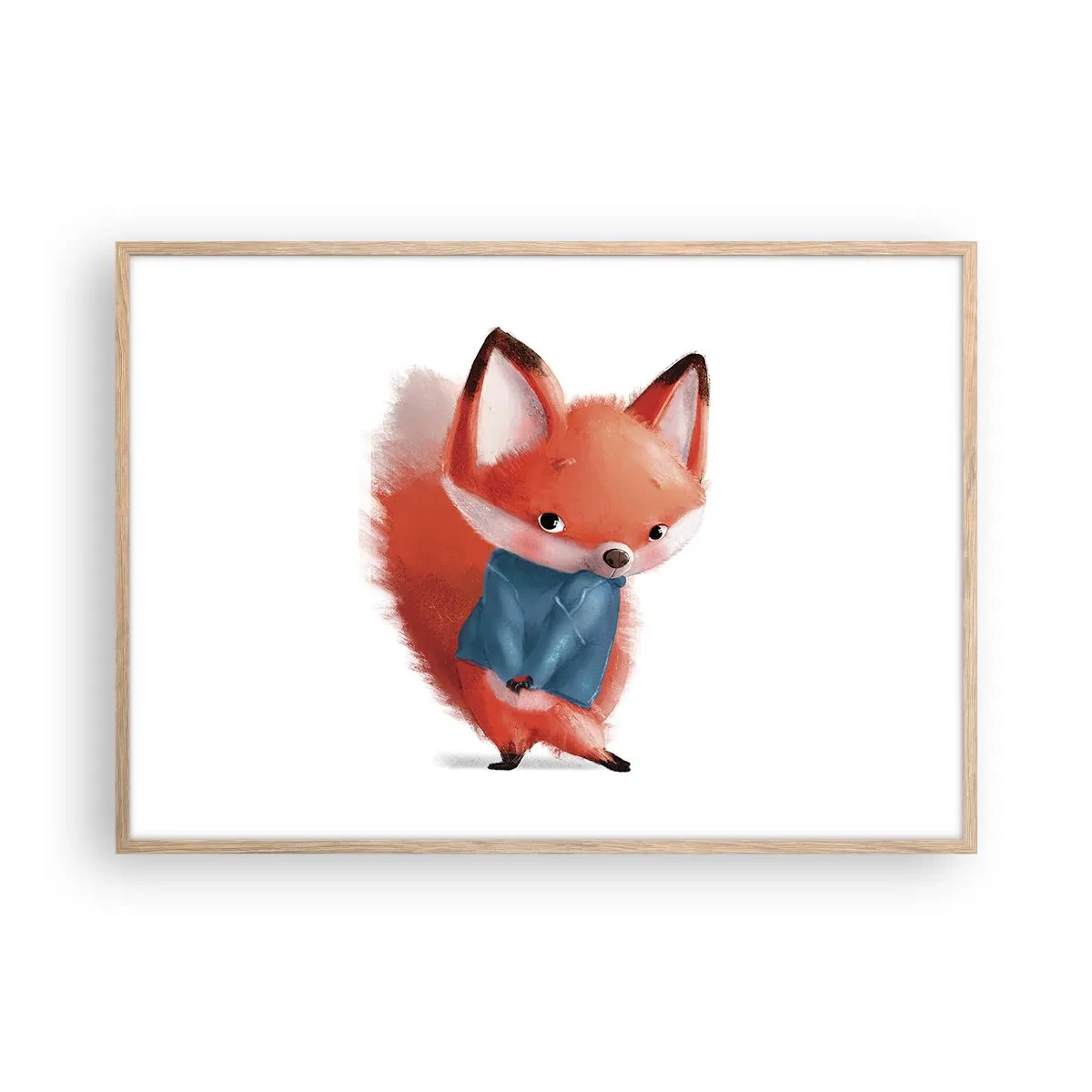 Poszter világos tölgy keretben - Jó áll rajtam? - 100x70 cm