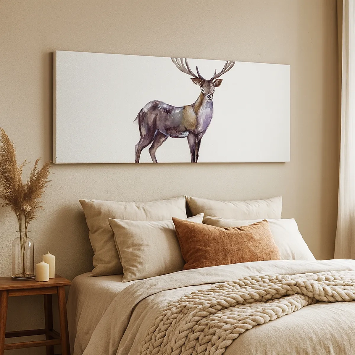 Vászonkép - Az északi erdő királya - 30x30 cm