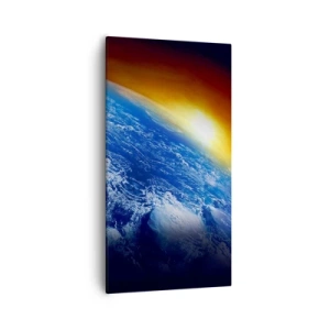Vászonkép - Napkelte a kék bolygó felett - 55x100 cm