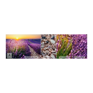 Fotótapéta Minta Standard Eco - Illatos szálak - Tájkép, Levendula mező, Provence - 100x30 cm