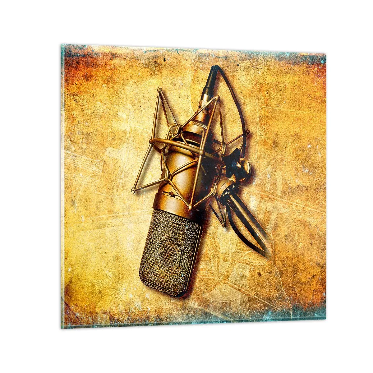 Üveg kép - A rádiózás aranyévei - 70x70 cm