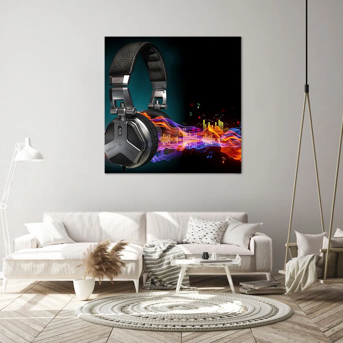 Vászonkép - A zene tüzében - 70x70 cm