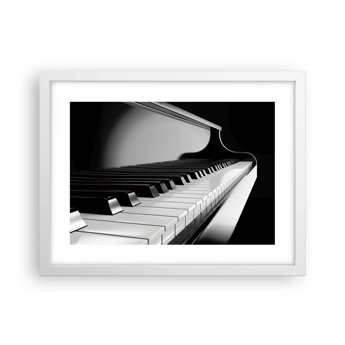 Poszter fekete keretben - A formák és színek harmóniája - 40x30 cm