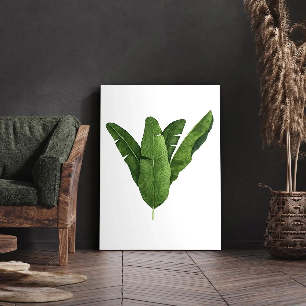 Vászonkép - Zöld szimmetria - 50x70 cm
