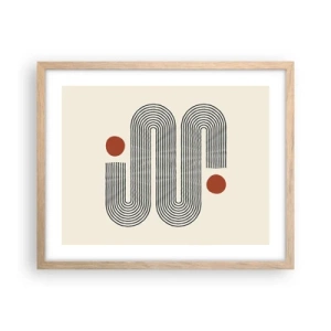 Poszter világos tölgy keretben - Elejétől végéig - 50x40 cm