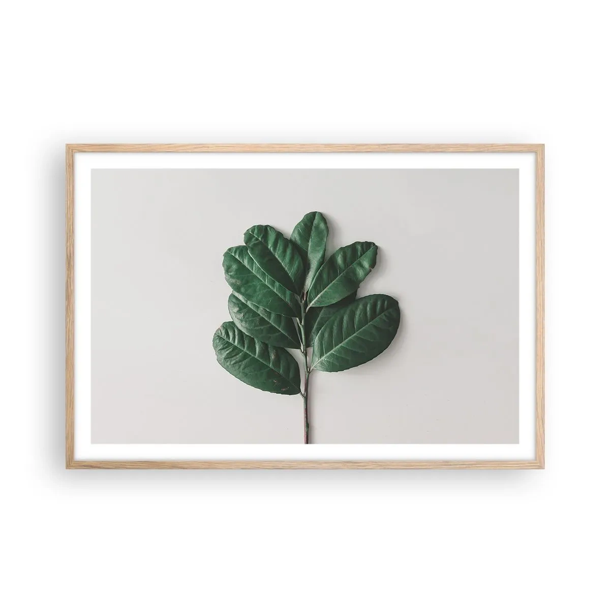 Poszter világos tölgy keretben - Rajz csak a természetről - 91x61 cm