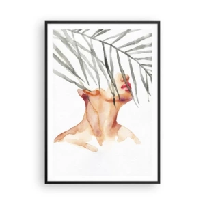 Poszter fehér keretben - A trópusok pulzusát érezni  - 70x100 cm