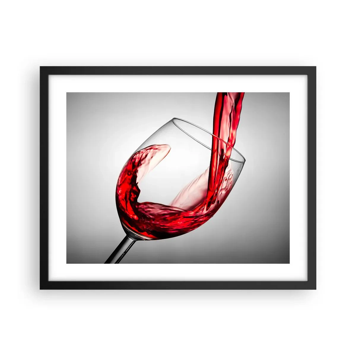 Poszter fehér keretben - Szín - mozgás - hang - 50x40 cm