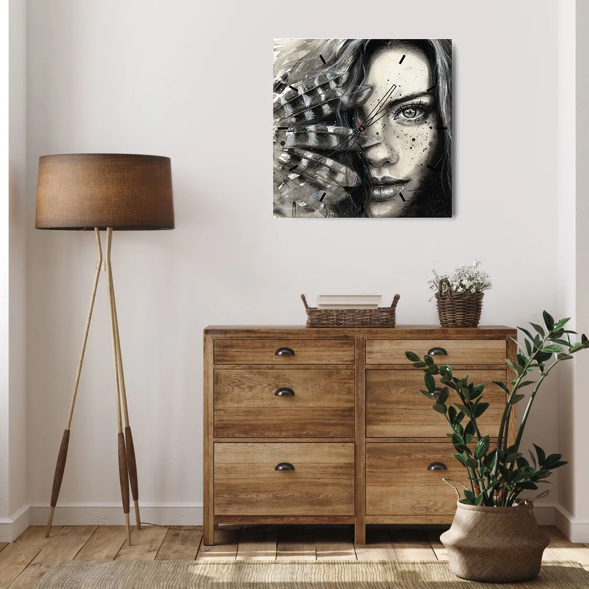 Falióra, Óra - Vad gyönyör - 30x30 cm