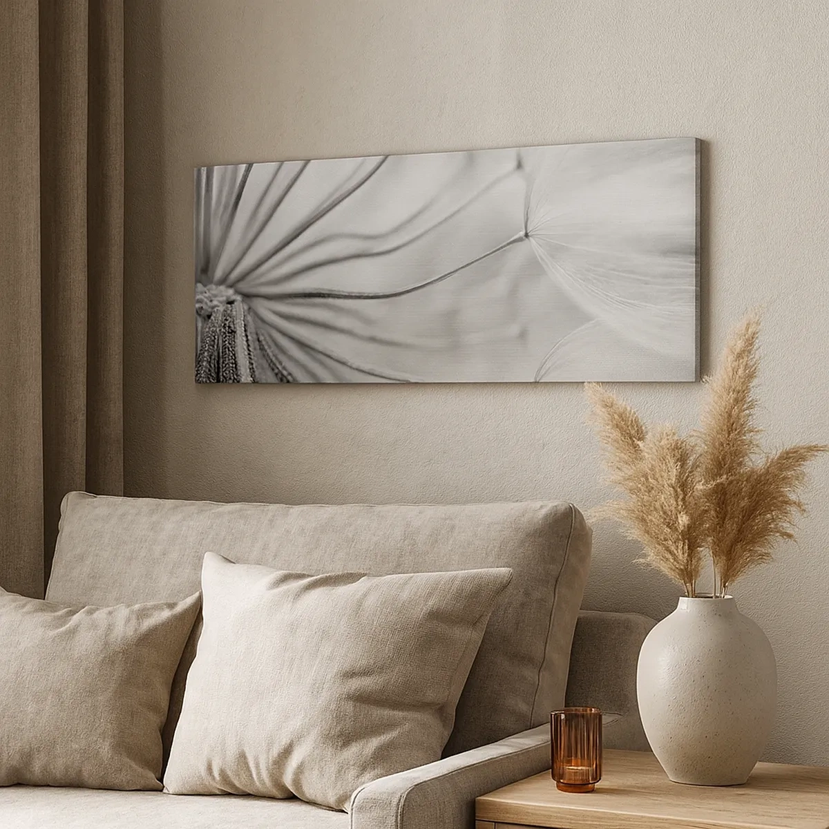 Vászonkép - Pitypang, papírsárkány - 30x30 cm