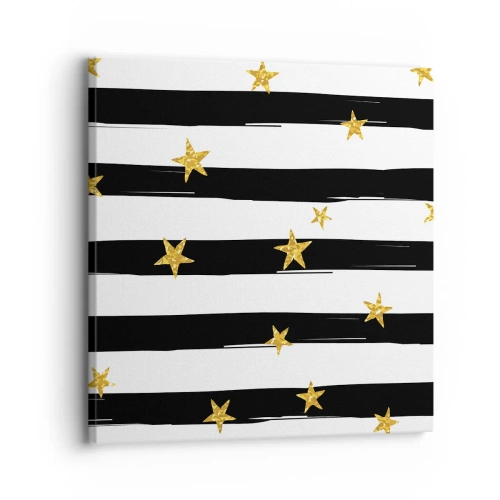 Vászonkép - Mindannyian szerencsés csillag alatt születtünk - 30x30 cm