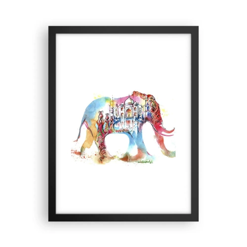 Poszter fehér keretben - India - a szerelem aurája - 30x40 cm