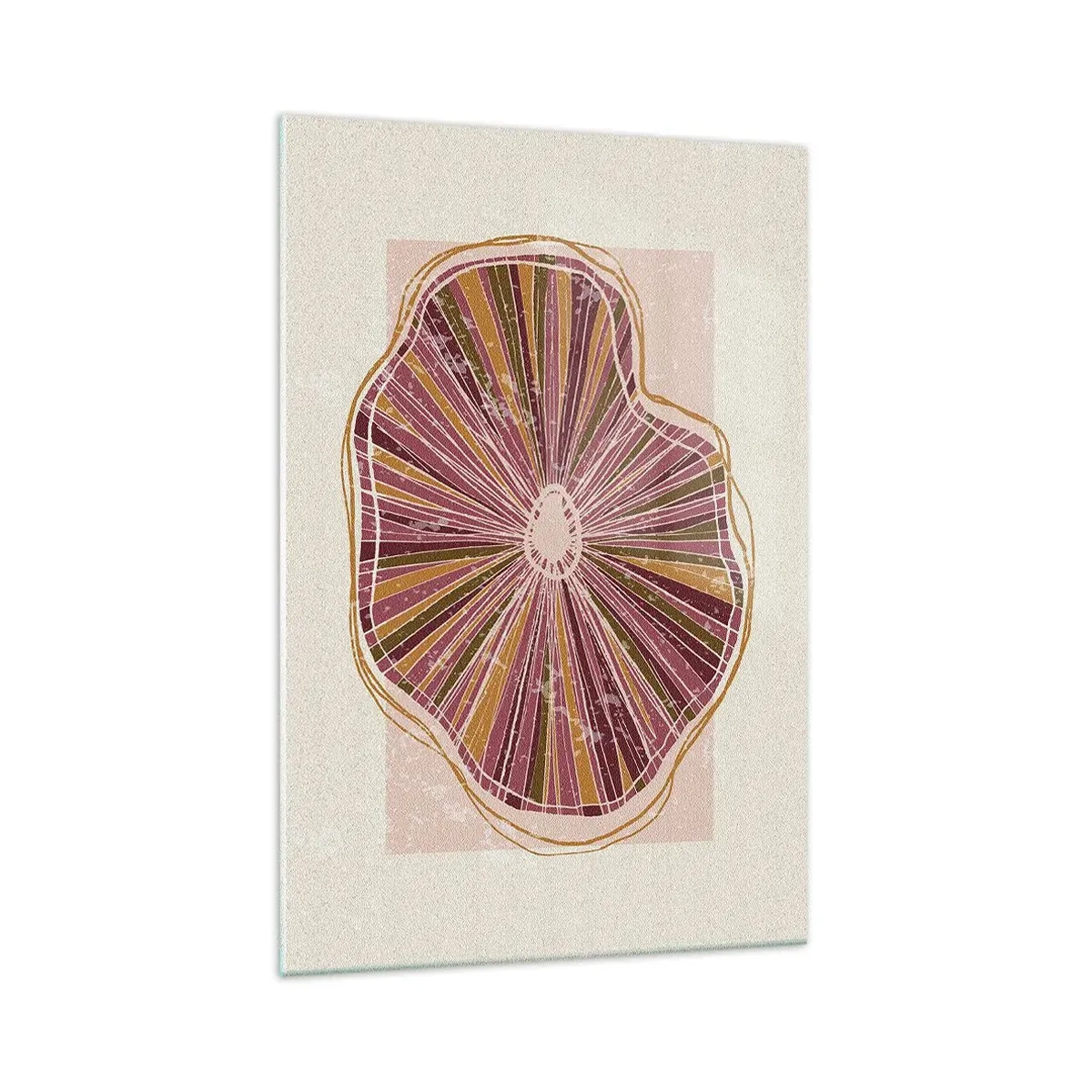 Üveg kép - Sugárzó absztrakció - 70x100 cm