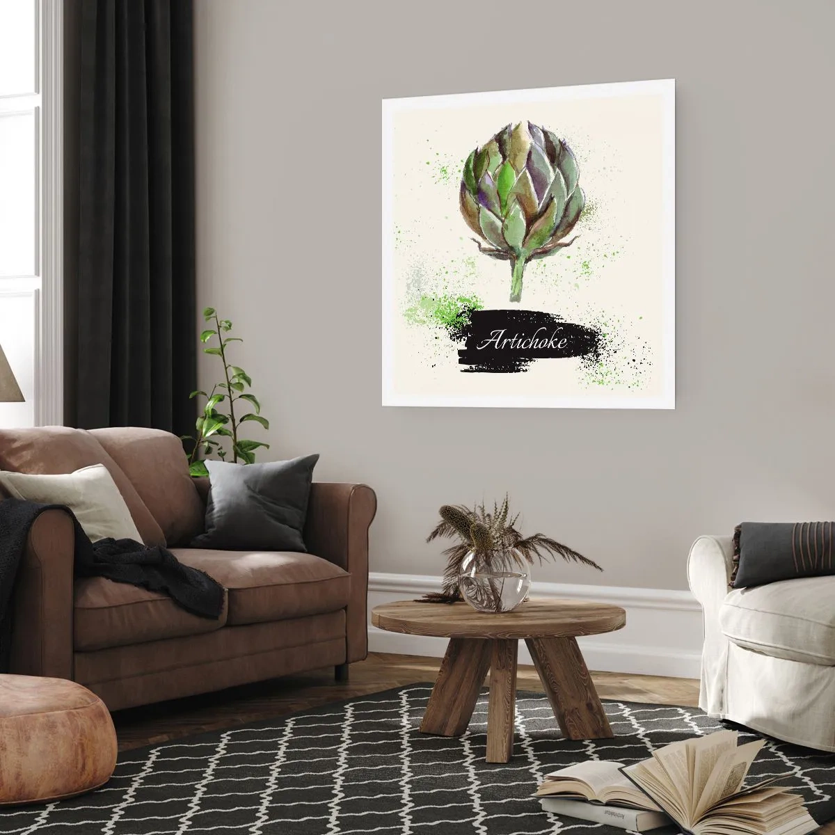 Poszter - Eviva zöldségek! - 30x30 cm