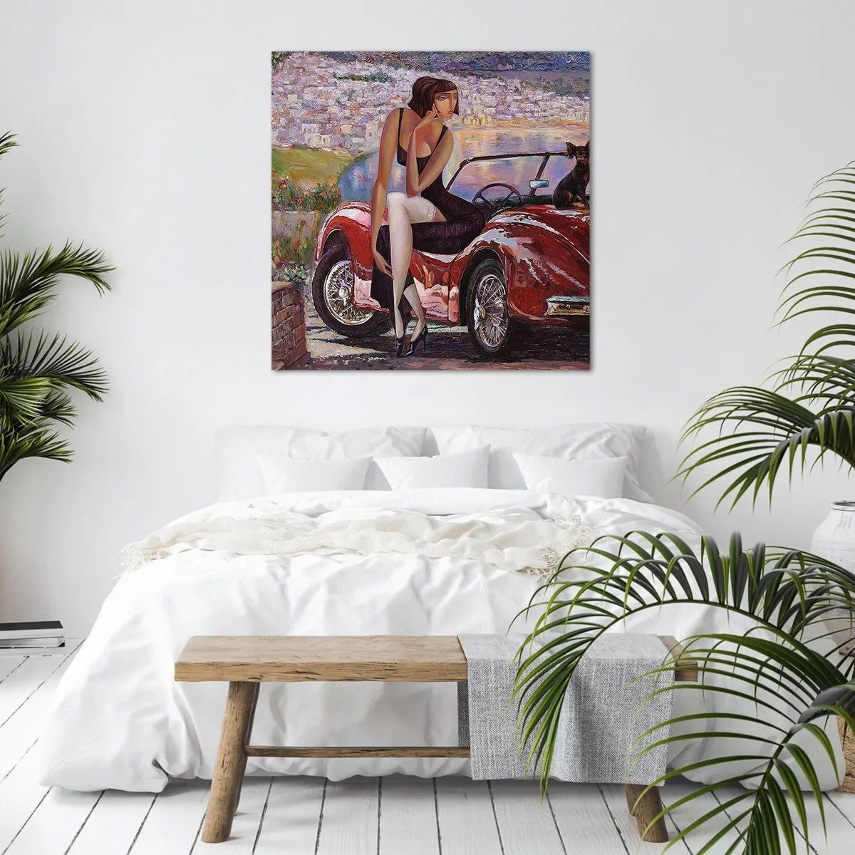 Vászonkép - Nyaralás? Csak a Rivierán - 40x40 cm