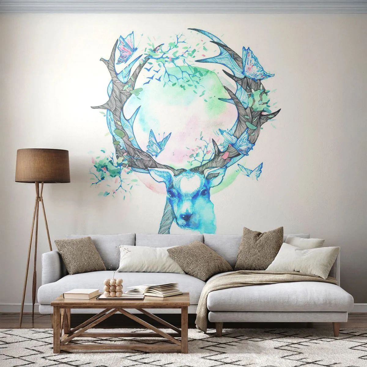 Fotótapéta Standard Eco - A természet ereje és gyengédsége - Absztrakció, Szarvas, Természet - 400x280 cm